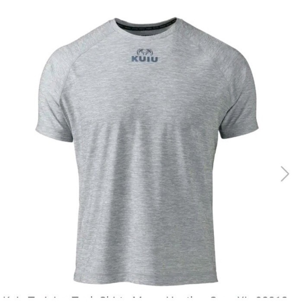 Kuiu Training Shirt Mens XL Gray Coolmax Wicking Performance Stretch Gym Workout